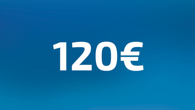 120 euro Wertgutschien foto