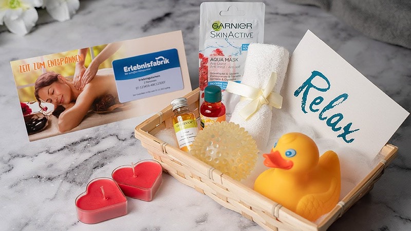 Inhalt der Wellness Geschenkbox