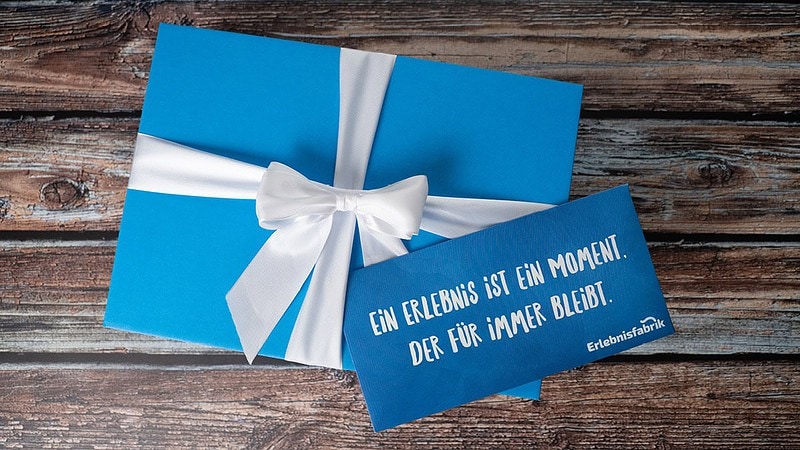 Geschenkboxen der Erlebnisfabrik - Sicht der Geschenkbox