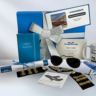 Ansicht der Geschenkbox für Flug Erlebnisse der Erlebnisfabrik