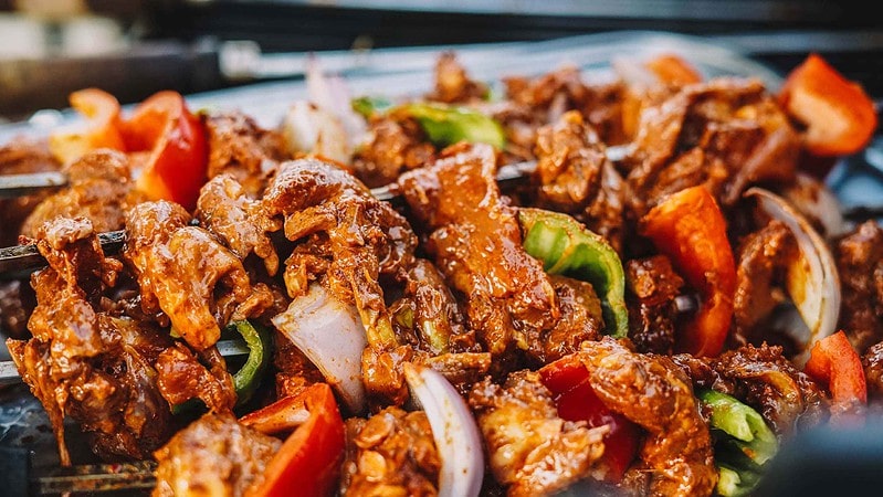 Asiatische Grill-Speise