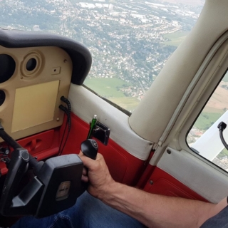 Rundflug über Chemnitz Fluggast steuert Flugzeug