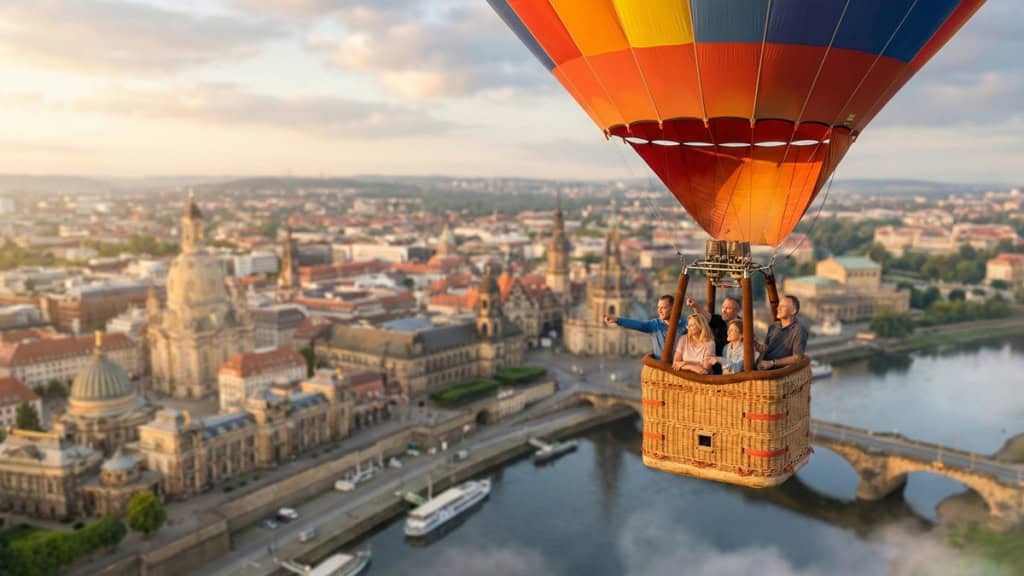ballonfahrt-dresden-neu Ballonfahrt durch Dresden mit Ansicht der Altstadt