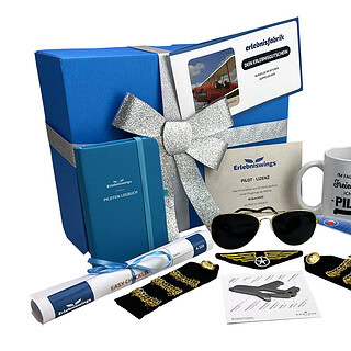 Inhalte der Geschenkbox Flugsimulator & Pilot Erlebnisse