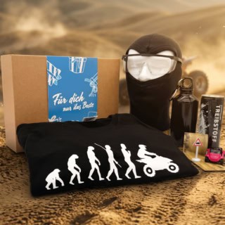 Ansicht der Geschenkbox für Quad Erlebnisse mit entsprechendem Ambiente