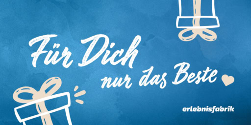 Für dich nur das Beste Für Dich nur das Beste Grußkarte und zwei Geschenken