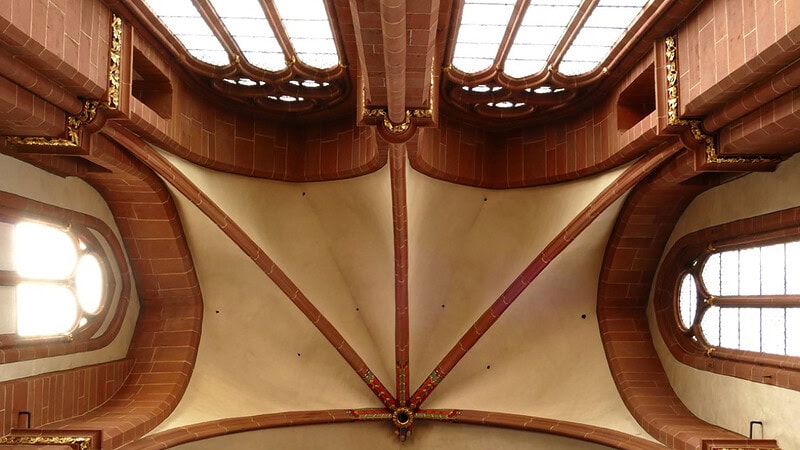 Decke einer Kirche von unten Fotografiert