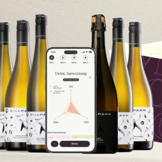 Weinflaschen mit App und Anleitung