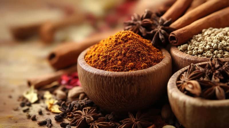 Ein Mörser gefüllt mit Gewürzen - Workshop in Dresden