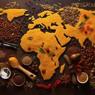 Eine Weltkarte aus Gewürzen - Gewürze Workshop in Dresden