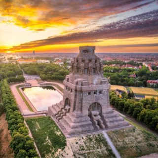 Das Völkerschlachtdenkmal in Leipzig