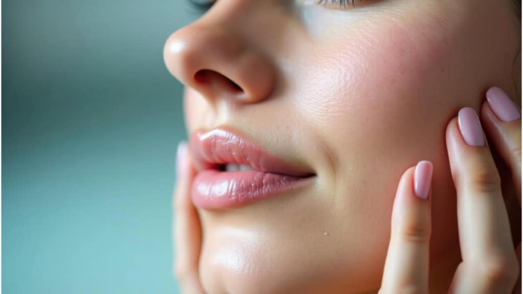 Bio Microneedling_Kassel_Frau_Behandelt Strahlende Haut einer Frau nach der Bio Microneedling Behandlung.