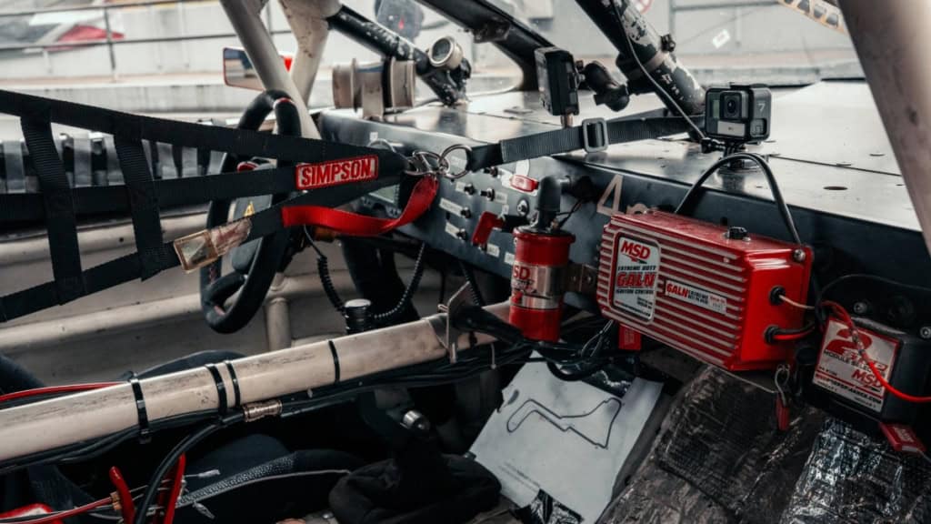 Nascar_Cockpitansicht 2 Ansicht eines Nascar Cockpits von der Beifahrerseite