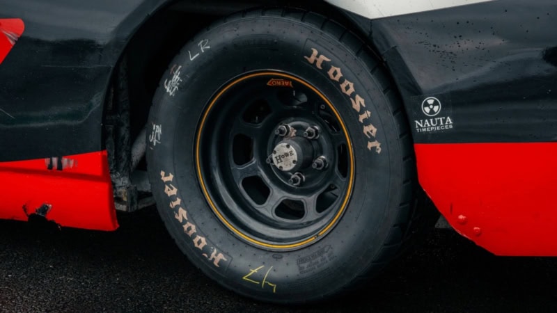 Nascar Reifen in der Detailansicht