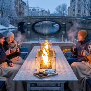 Glühweinfahrt mit Kaminboot Tour Leipzig