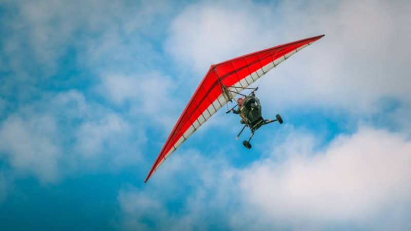 Flug mit dem Trike in der Luft