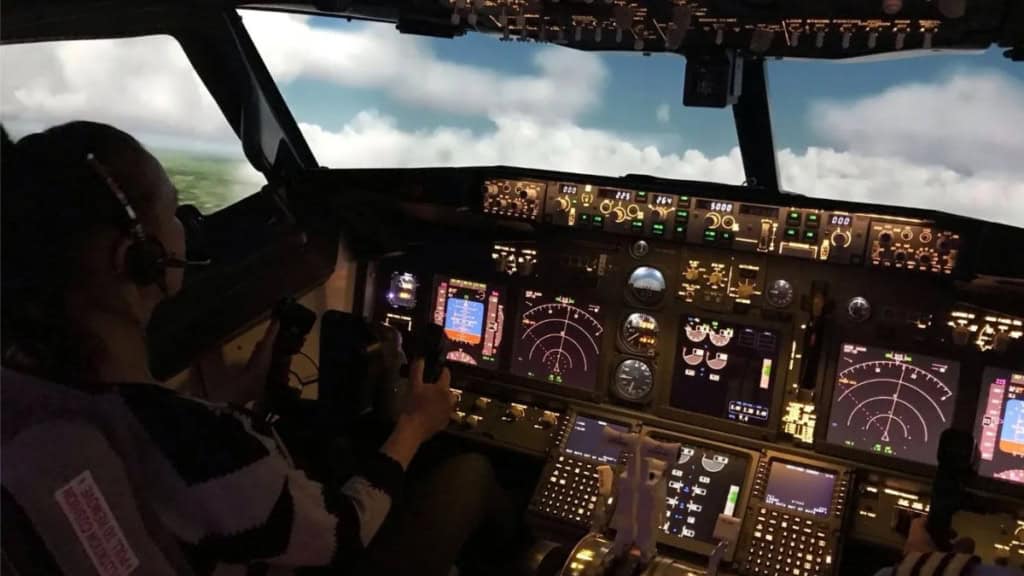 Boeing 737 Leipzig-Anfangssteigflug