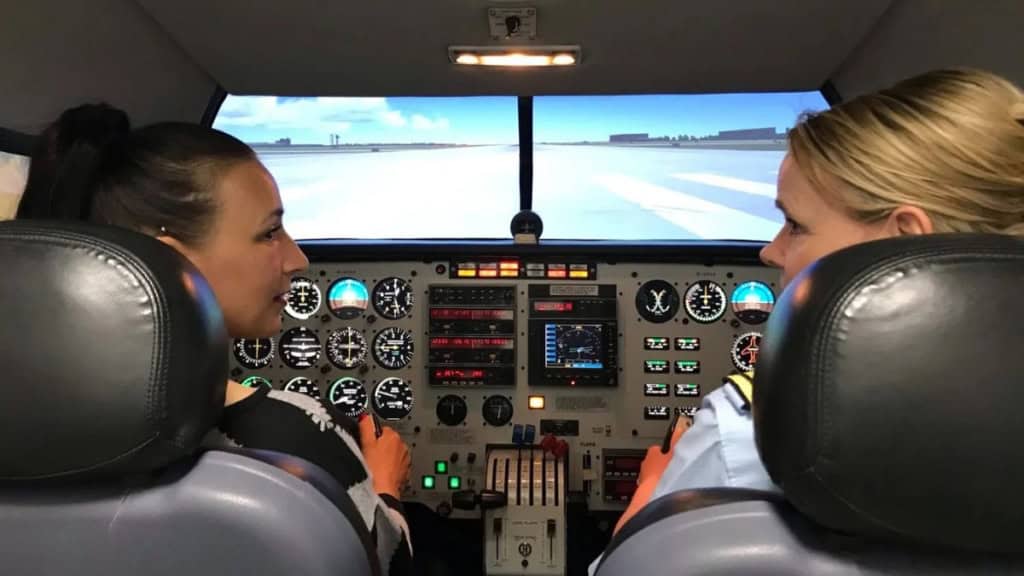 Flugsimulator Piper_Cockpit